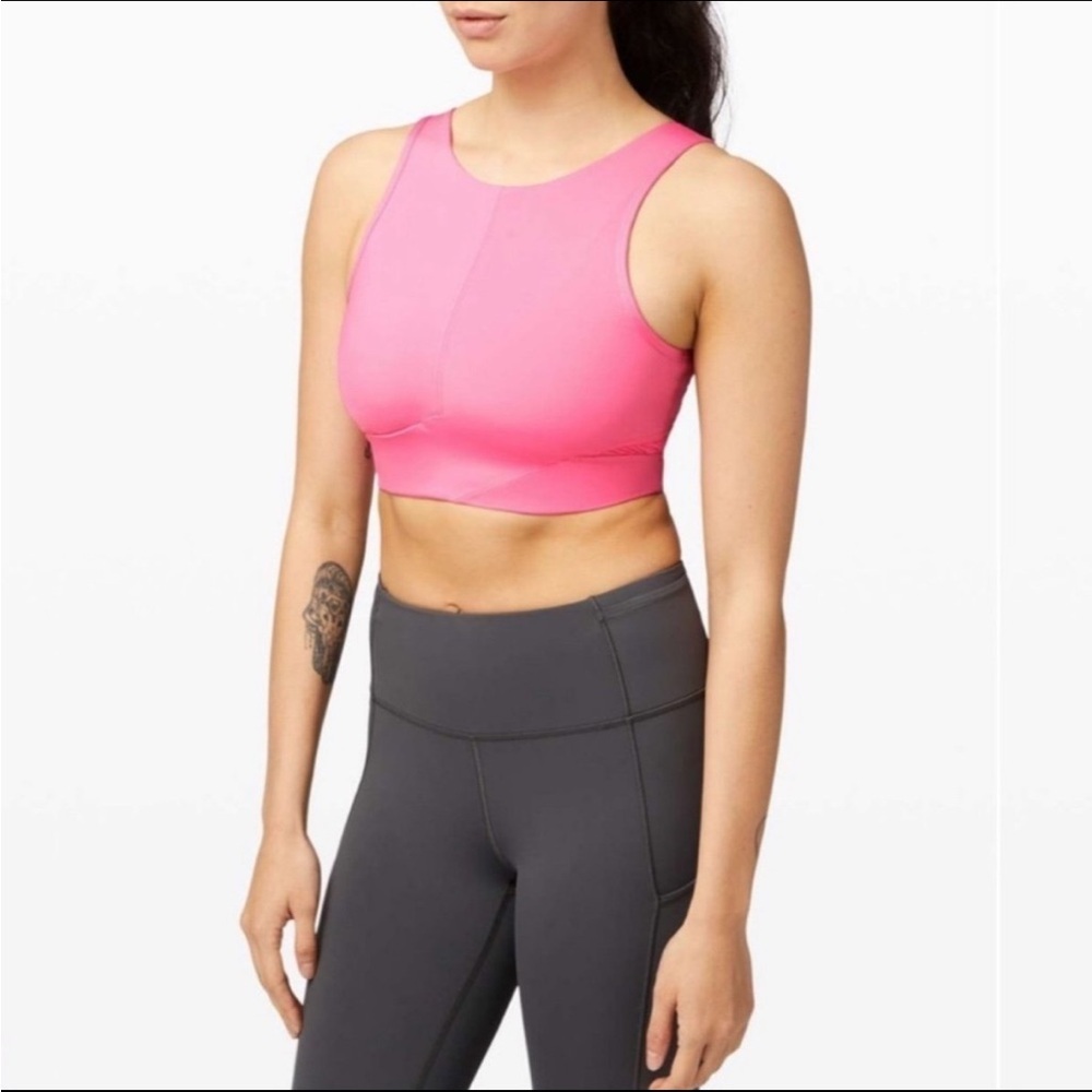 Women's Pink Sports Bra - Picture 2 of 5